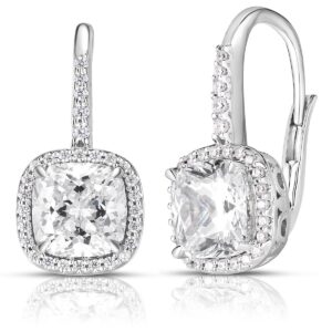 Jilco Inc 14k white gold Topaz dangle earrings